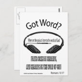 信来仰デザイン得(言葉?) ポストカード (正面/裏面)