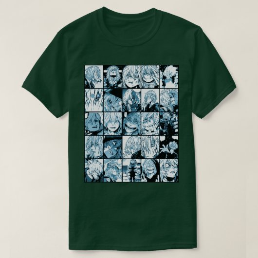 信楽コラージュ色バージョン Tシャツ (デザイン正面)