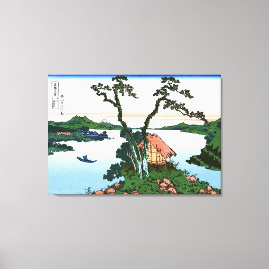 信濃国の諏訪湖 キャンバスプリント (正面)