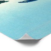 信濃国の諏訪湖 ポスター (角)