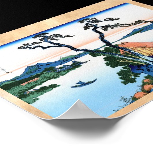 信濃国諏訪湖北斎 ポスター (角)