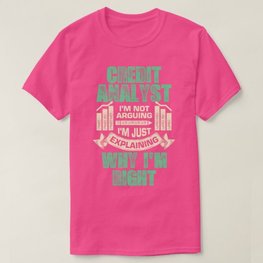 信用おもしろいアナリストの贈り物 Tシャツ (デザイン正面)