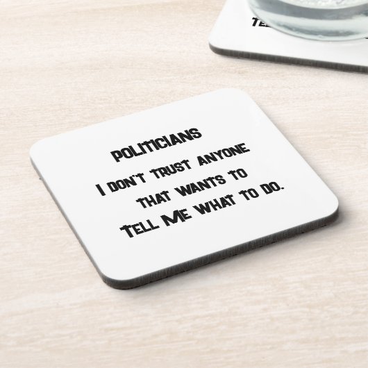 信用しない コースター (左側)