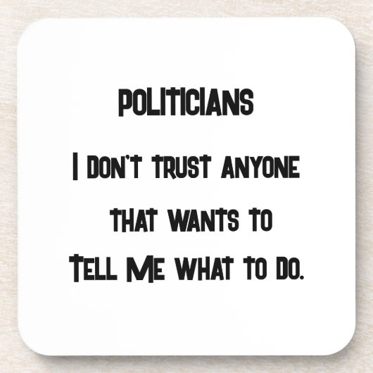 信用しない コースター (正面)