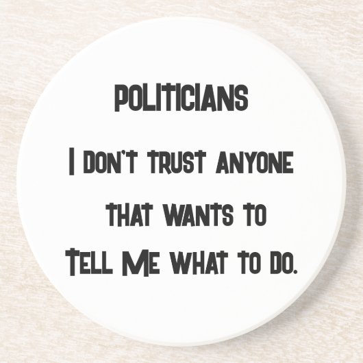 信用しない コースター (正面)