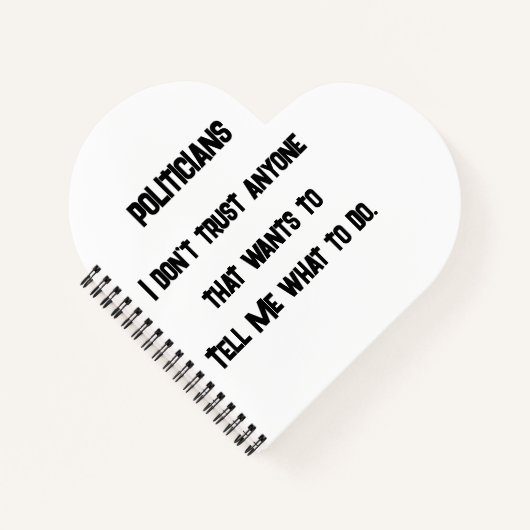 信用しない ノートブック (正面)