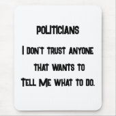 信用しない マウスパッド (正面)