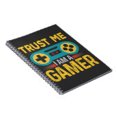 信用しろ、俺はゲーマーだ、面白いゲーマーの名言 ノートブック (右側)