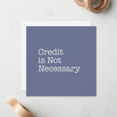 信用は必要ではないメッセージカードではないです ノートカード (正面/裏面インサイチュ)