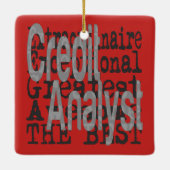 信用アナリストの並外れ セラミックオーナメント (裏面)