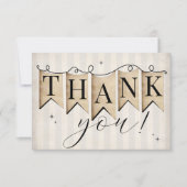 信素朴念ホープヴィンテージクリスチャン結婚ズ サンキューカード (正面)