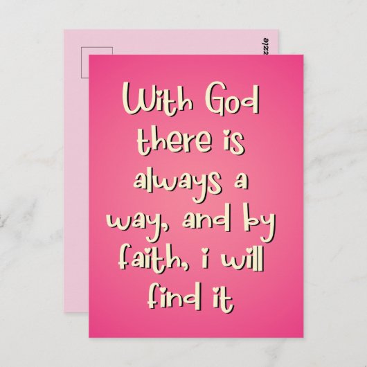 信義やる気を起こさせるに基づく信義引用文 ポストカード (正面/裏面)