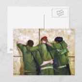 信者たちは壁を嘆絵画き悲しむ ポストカード (正面/裏面)