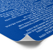 信者の歌詞ポスター ポスター (角)