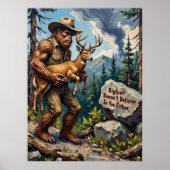 信者の重荷：ビッグフットのスタンス ポスター (正面)