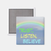 信聞信じ信RAINBOW MAGNET マグネット (正面/裏面)