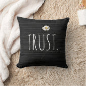 信託文字及びデイジー クッション (ブランケット)