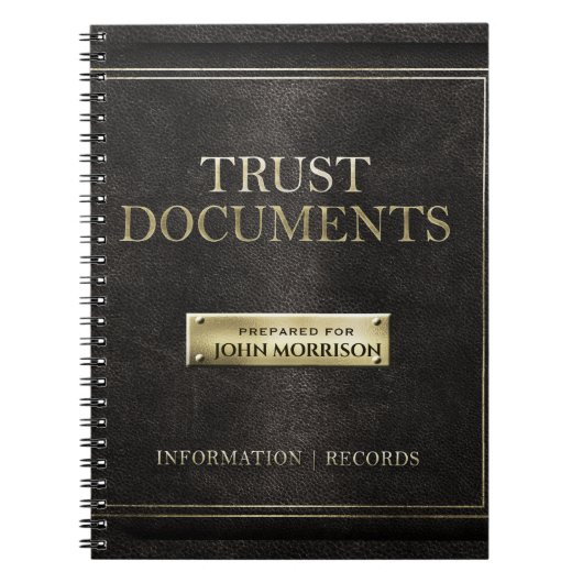 信託書類 ノートブック (正面)