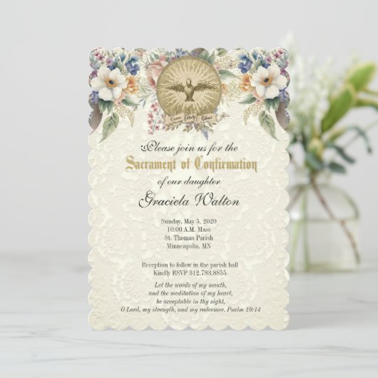 信認宗教カトリックの聖餐式 招待状 (スタンド正面)