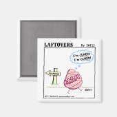 信頼おもしろい癒し漫画の最も不可知のユーモア マグネット (正面/裏面)