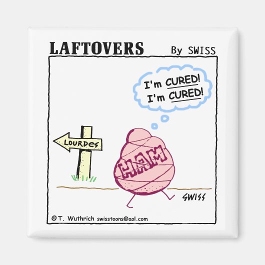 信頼おもしろい癒し漫画の最も不可知のユーモア マグネット (正面)