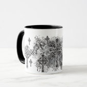 信頼および十字の宗教マグ マグカップ (正面左)