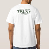 信頼がすべて Tシャツ (裏面)