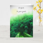 "信頼がカード-タケ森林あなたのガイド"があるようにして下さい カード (黄色い花)