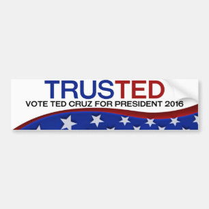 信頼されるテッドCruz バンパーステッカー