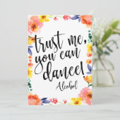 信頼してください、あなたは安くて素敵な花のサインで踊ることができます 招待状 (スタンド正面)