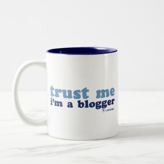 信頼して下さい私を、私ありますブロガー(LiveJournal)が ツートーンマグカップ (左)