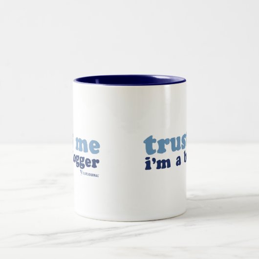 信頼して下さい私を、私ありますブロガー(LiveJournal)が ツートーンマグカップ (中央)