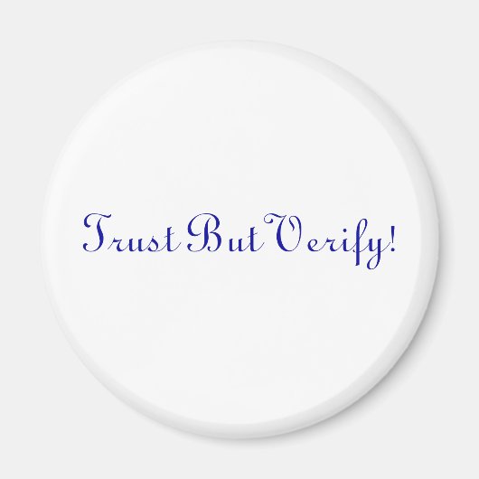 信頼して検証する！ マグネット (正面)