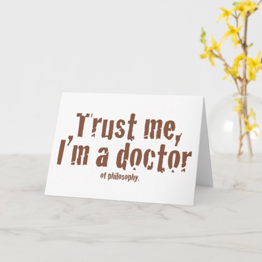 信頼して、僕は医者だって… カード (黄色い花)