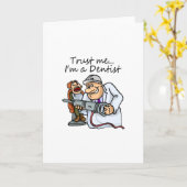 信頼して、歯医者だ カード (黄色い花)