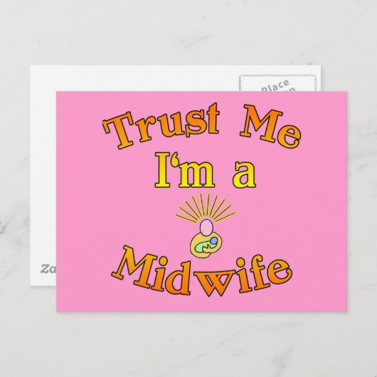 信頼して！私は助産師の商品 ポストカード (正面/裏面)