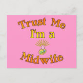 信頼して！私は助産師の商品 ポストカード (正面)