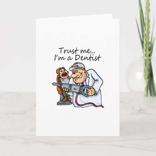 信頼して、私は歯医者だ カード (正面)