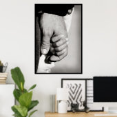 信頼し父のて守る愛 ポスター (ホームオフィス)