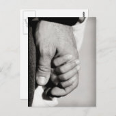 信頼し父のて守る愛 ポストカード (正面/裏面)