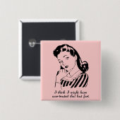 信頼し過ぎたアートボタンバッジ 缶バッジ (正面&裏面)