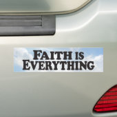 信頼すべて-バンパーステッカー バンパーステッカー (車上)