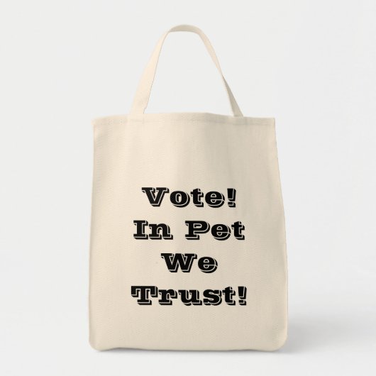 信頼するペットに投票 トートバッグ (正面)