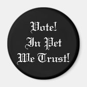 信頼するペットに投票 マグネット (正面)