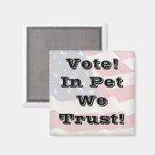 信頼するペットに投票 マグネット (正面/裏面)