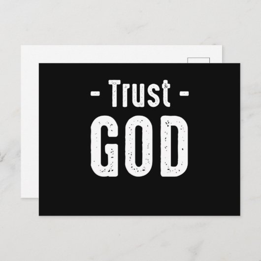 信頼する神の宗教信者の信仰の教会の贈祈り物 ポストカード (正面/裏面)