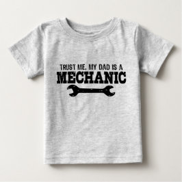 信頼する私のパパは整備士 ベビーTシャツ