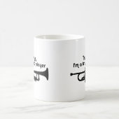 信頼する私はトランペットプレーヤーである コーヒーマグカップ (中央)