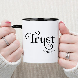 信頼する聖書聖句キリスト教コーヒーマグ マグカップ