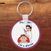 信頼する – 私はナース キーホルダー (正面)